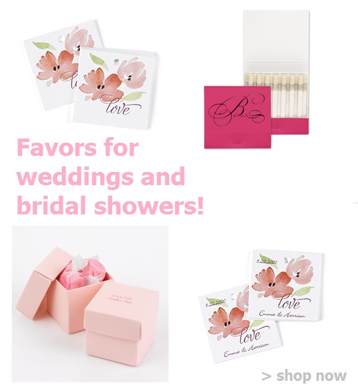 Pink Wedding Favors